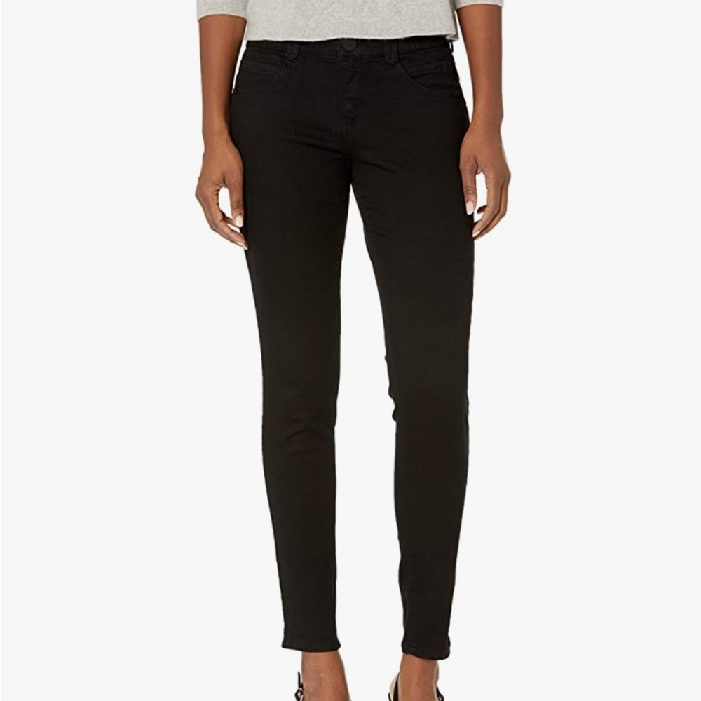Democracy Women’s Plus Size Ab Solution Booty Lift Black Denim Size 14